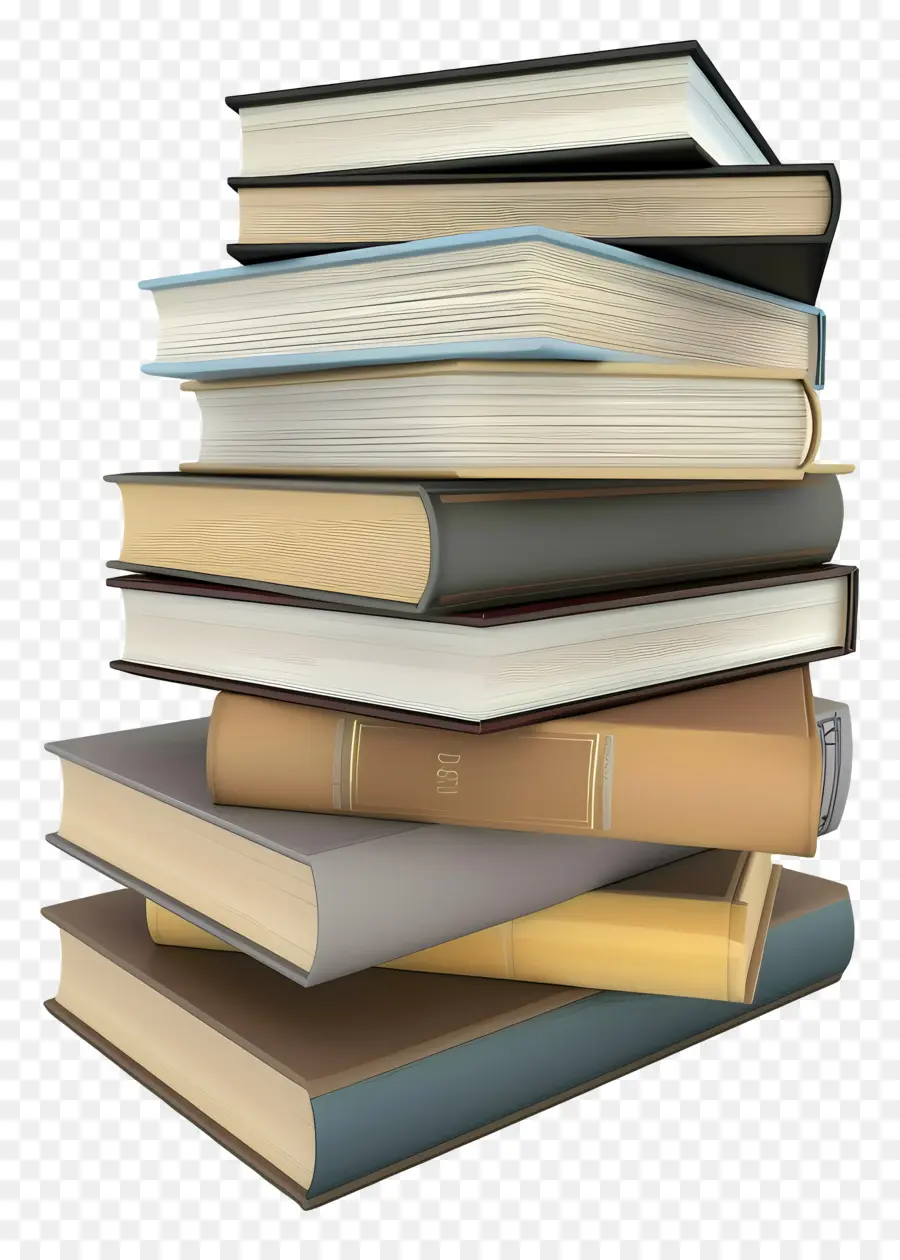 Pila De Libros 3d，Pila De Libros PNG