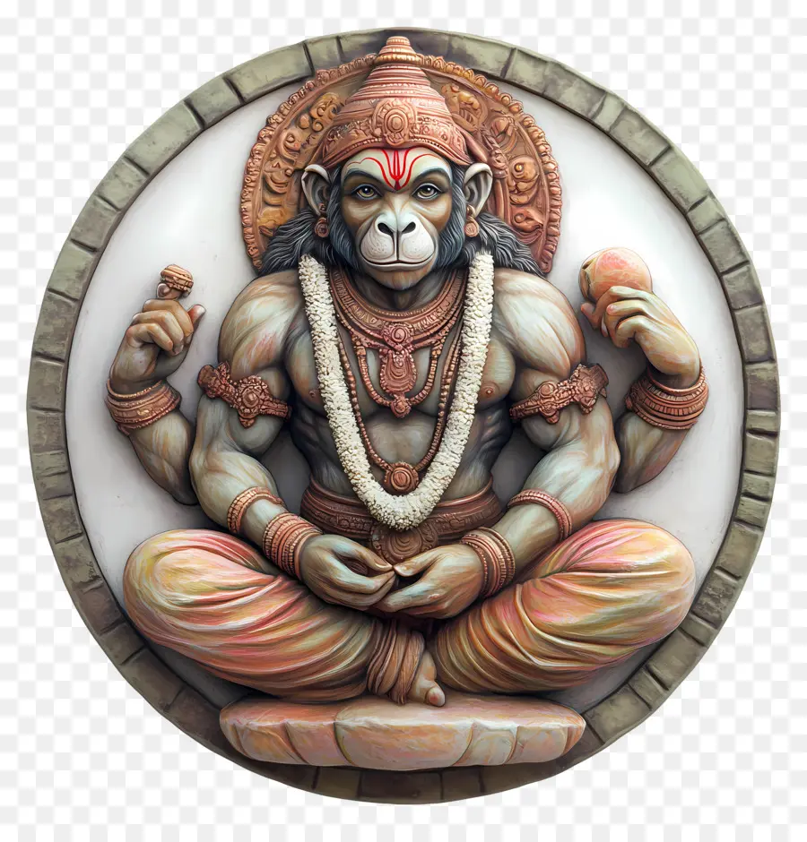 Hanuman，Estatua Del Dios Mono PNG