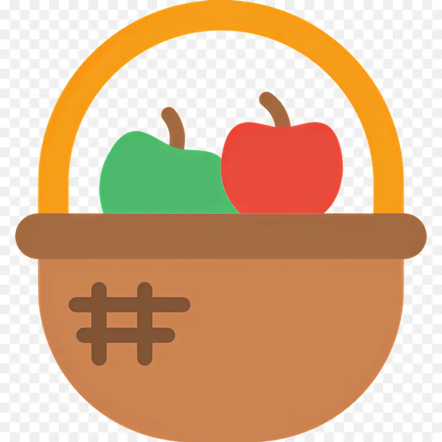 Canasta De Manzanas，Cesta De Frutas PNG