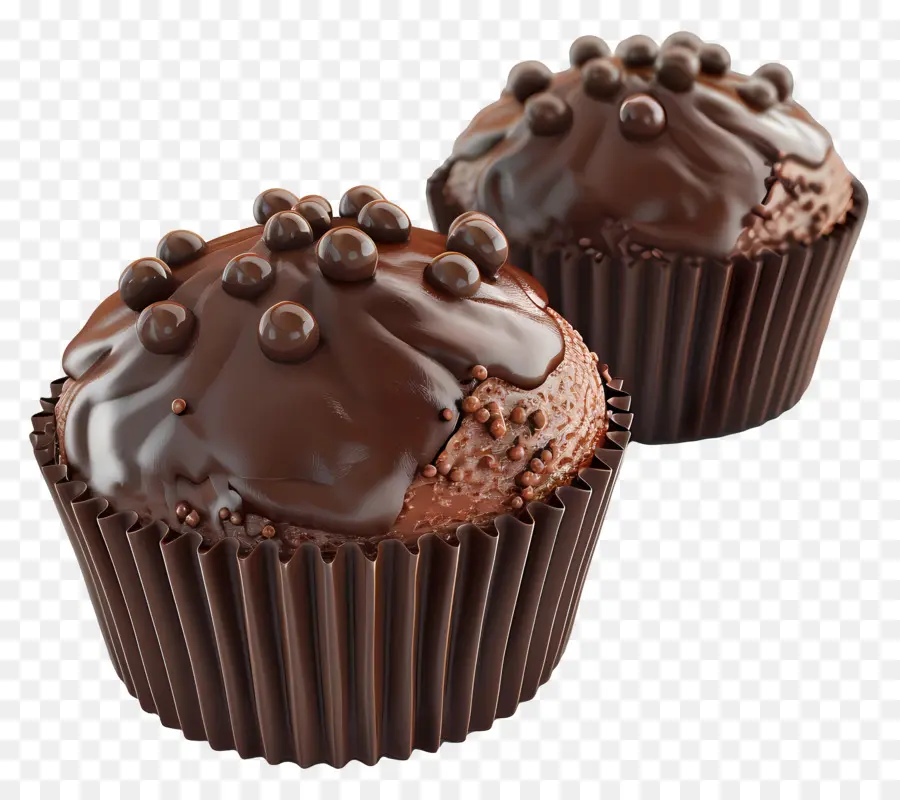 Muffins De Chocolate，Magdalenas PNG