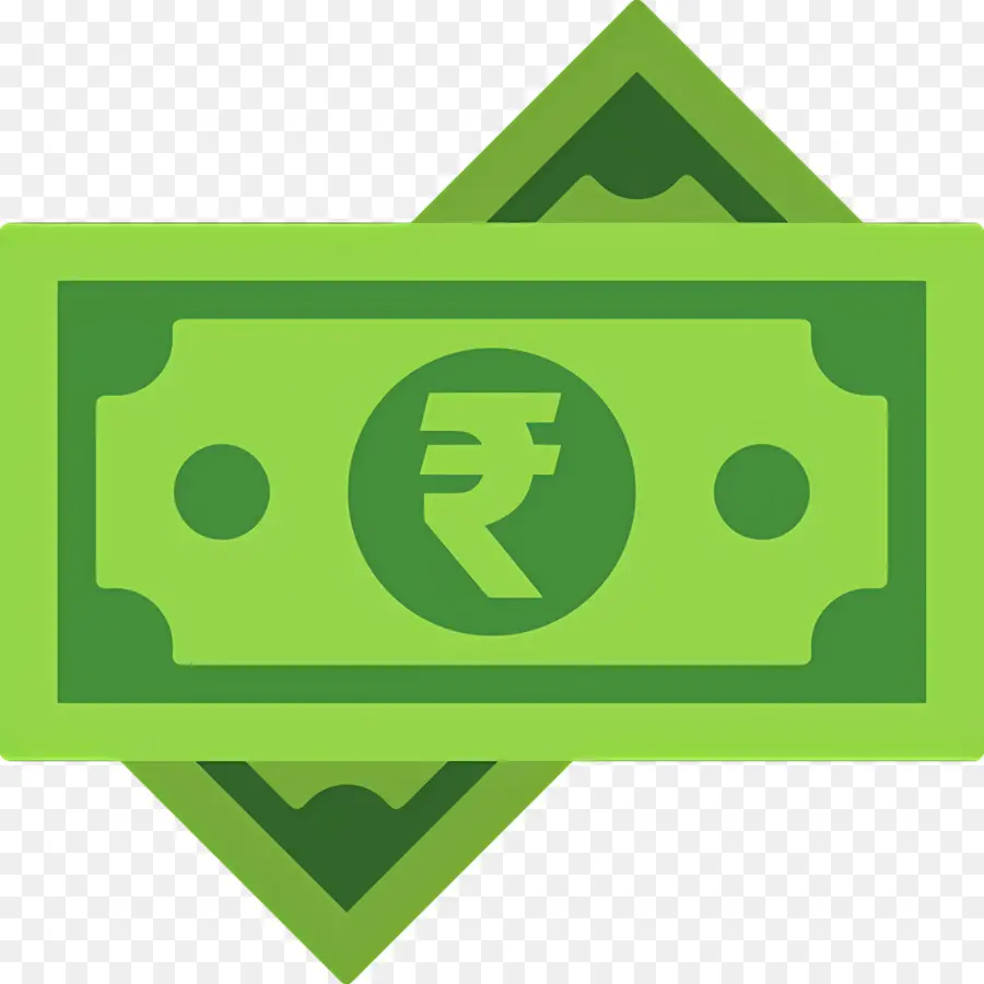 Rupias Indias，Dinero Verde PNG