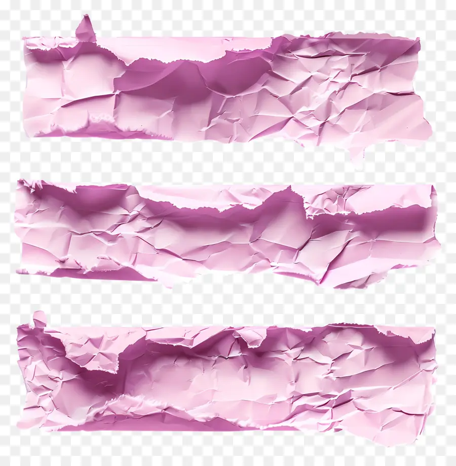 Papel Rasgado Rosa，Estropeado PNG