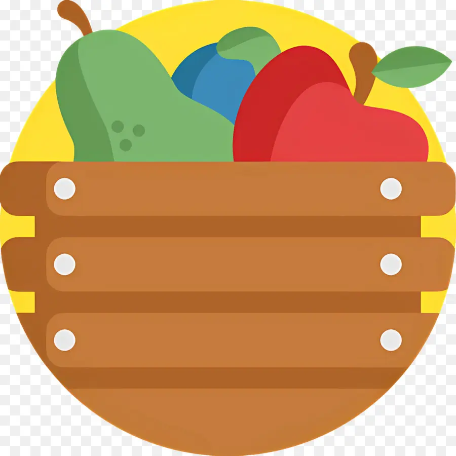 Caja De Cosecha，Frutas PNG