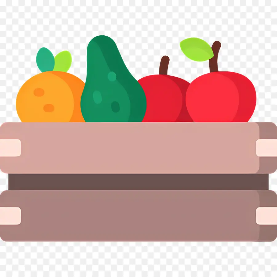 Caja De Cosecha，Frutas PNG