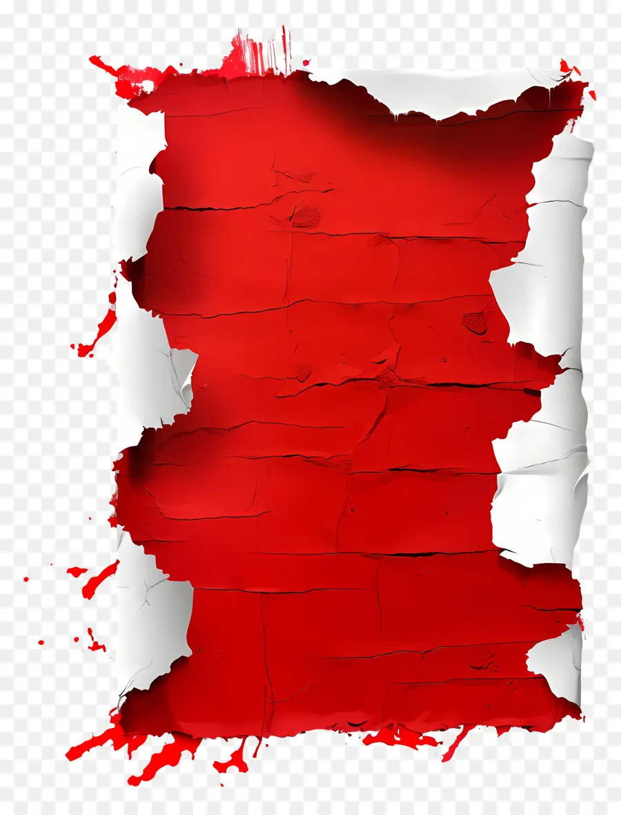 Papel Rasgado Rojo，Bordes Rasgados PNG