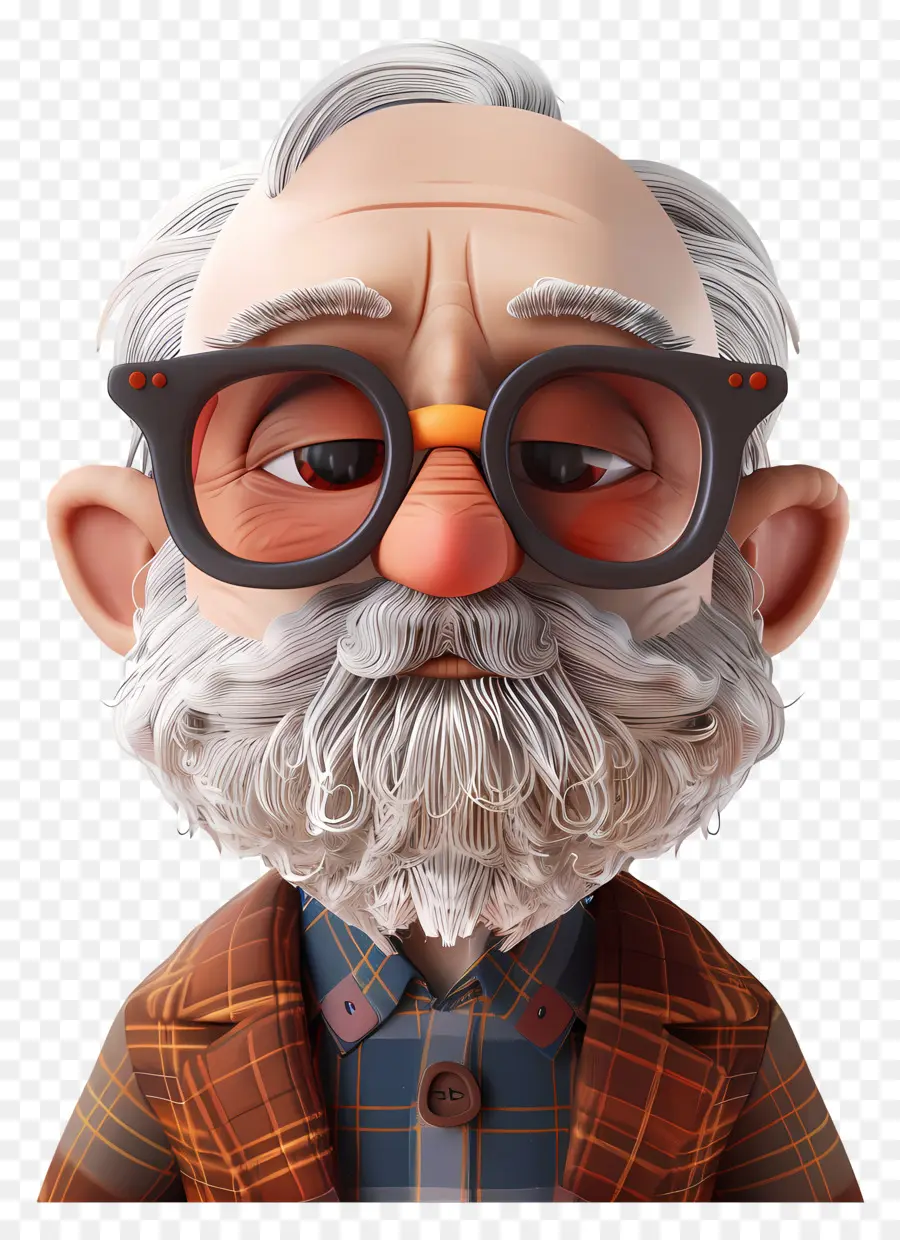 Avatar De Anciano 3d，Viejo PNG