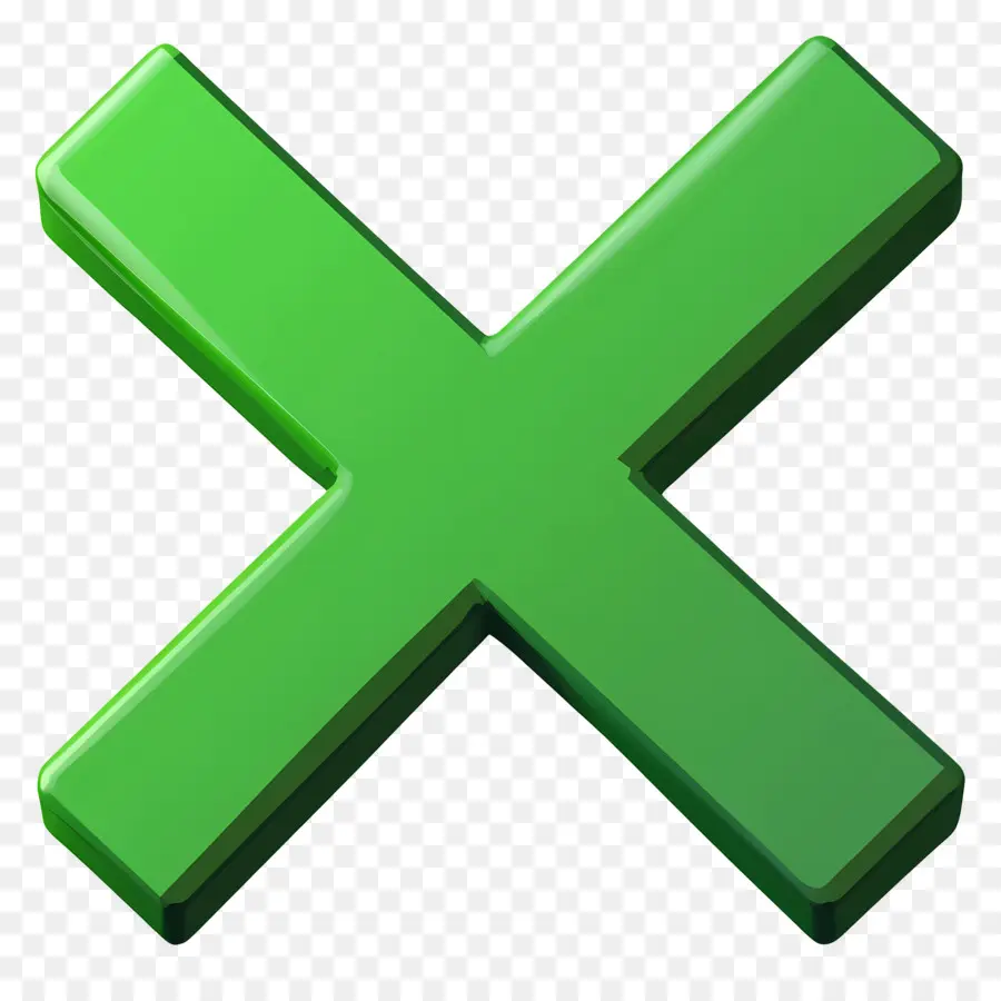 Verde X，Cruz Verde PNG