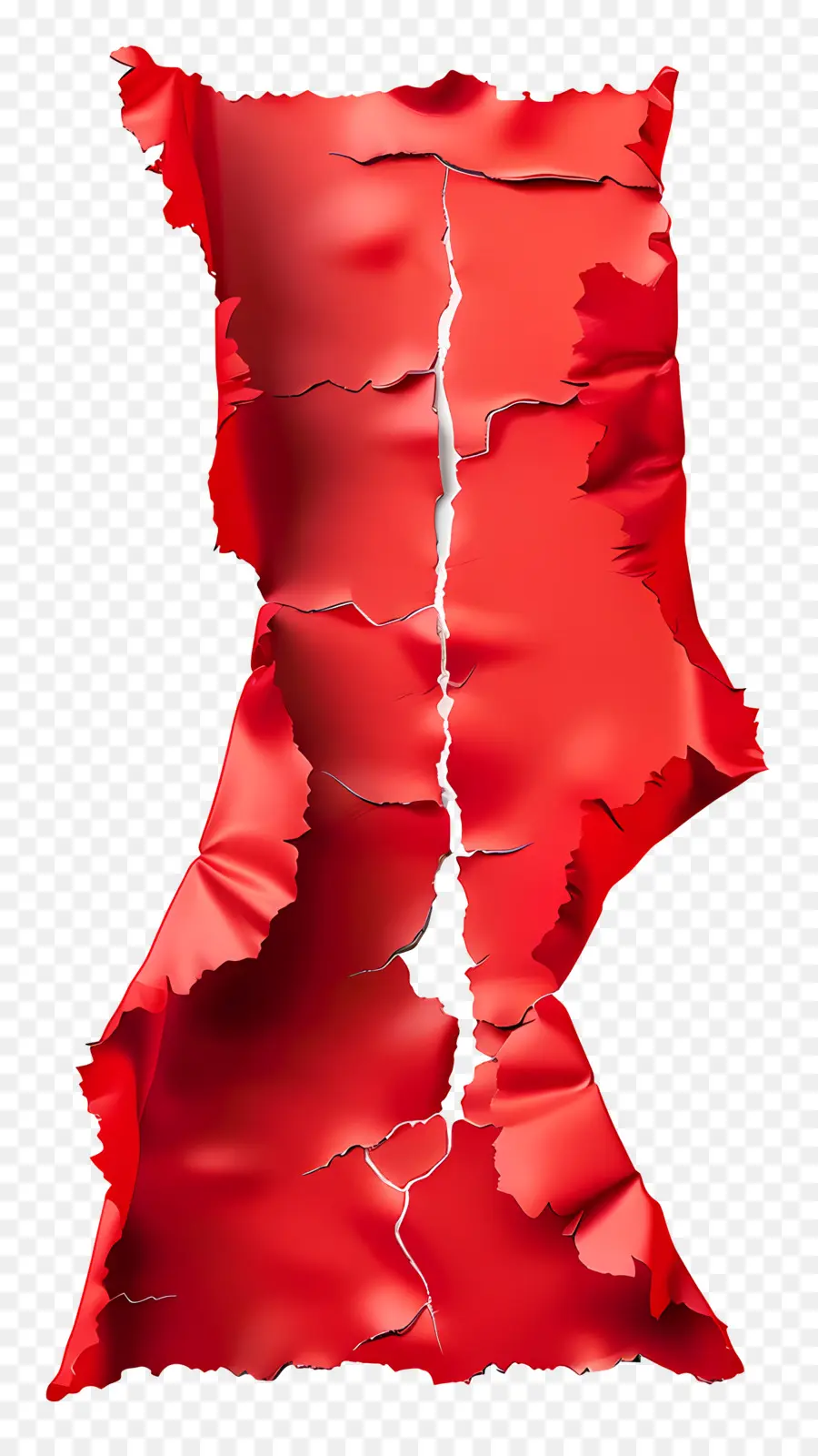 Papel Rasgado Rojo，Papel Rojo Rasgado PNG