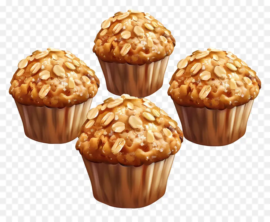 Muffins De Avena，Magdalenas PNG