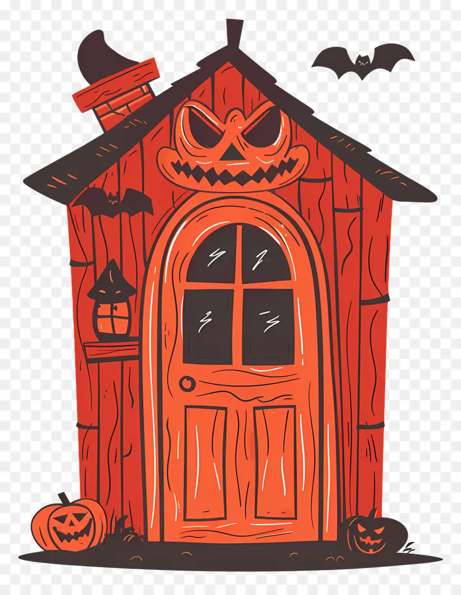 Puerta Espeluznante De Halloween，Casa De Halloween PNG