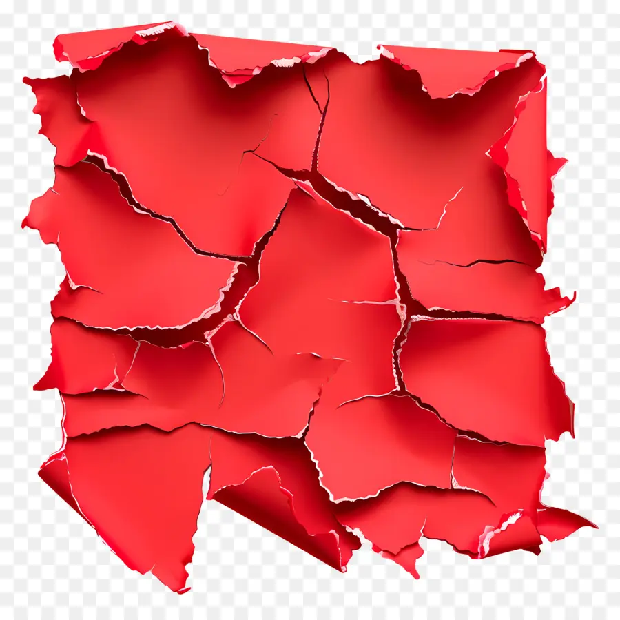 Papel Rasgado Rojo，Papel Rasgado PNG