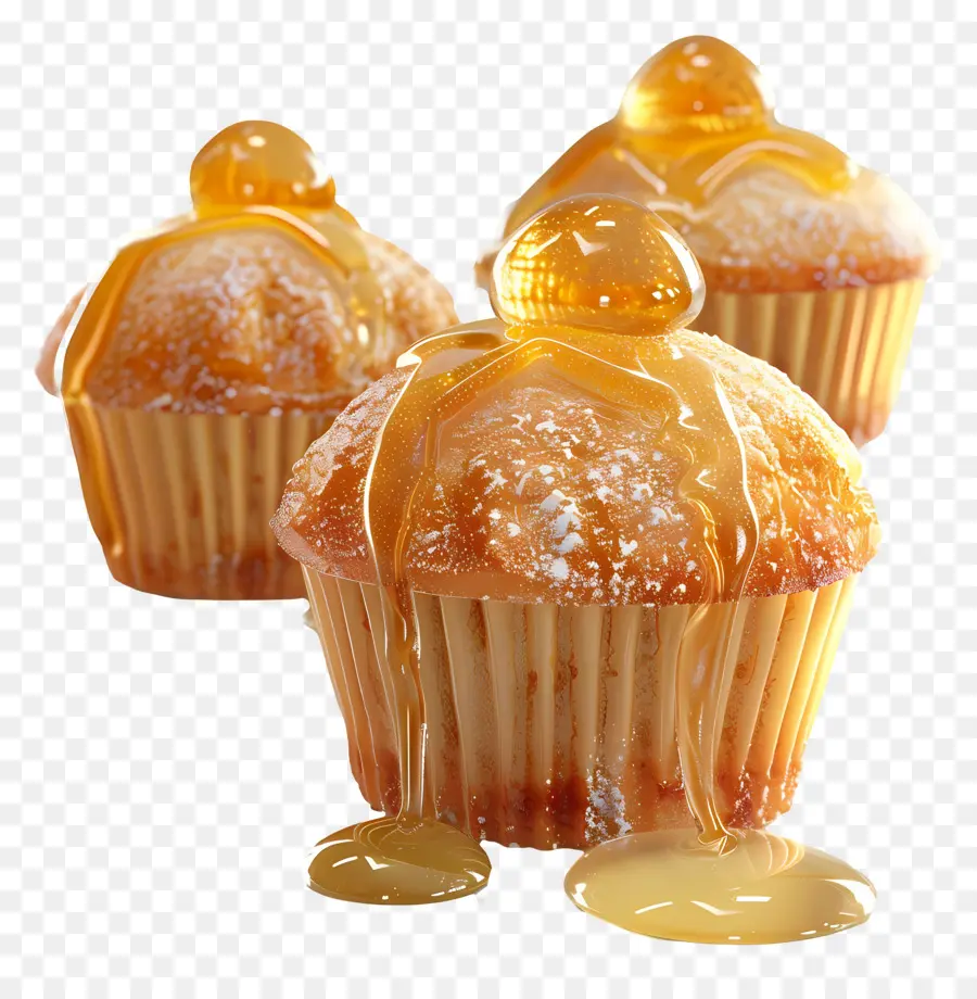 Muffins De Miel，Magdalenas PNG