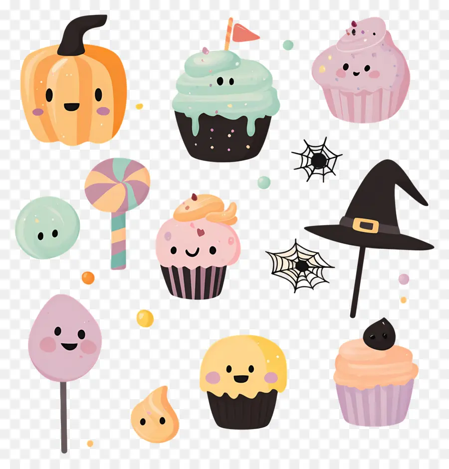 Dulces De Halloween，Golosinas De Halloween PNG