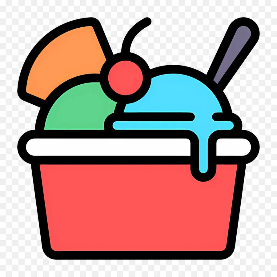 Helado De Helado，Helado PNG