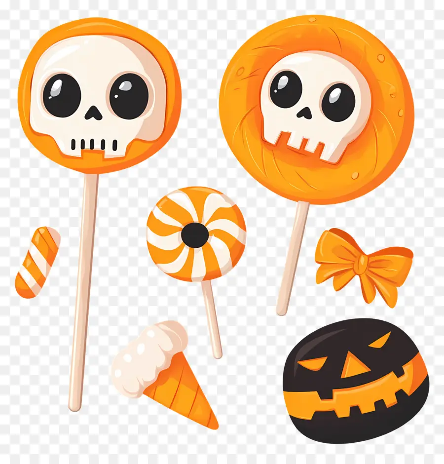 Dulces De Halloween，Piruletas PNG