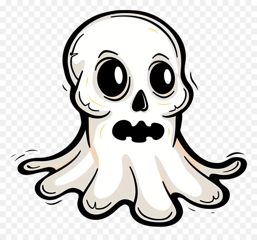 Fantasma De Halloween，Calavera Fantasma PNG