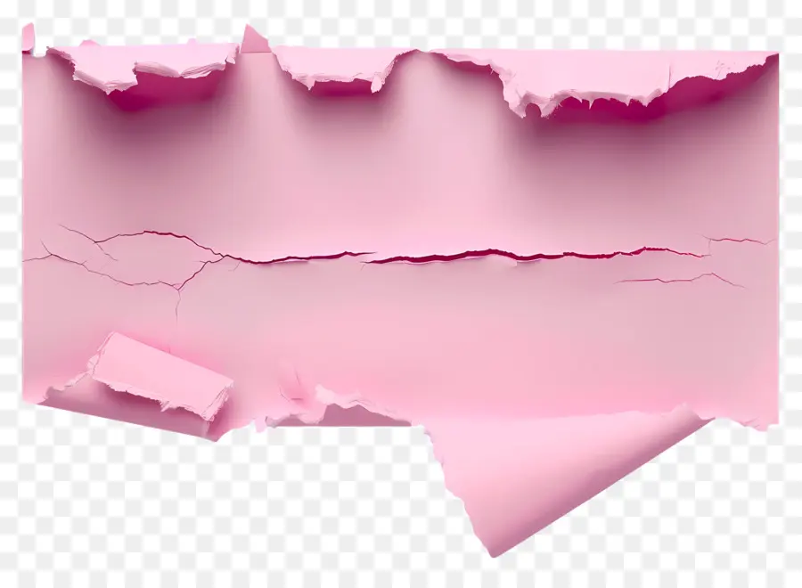 Papel Rasgado Rosa，Papel Rasgado PNG