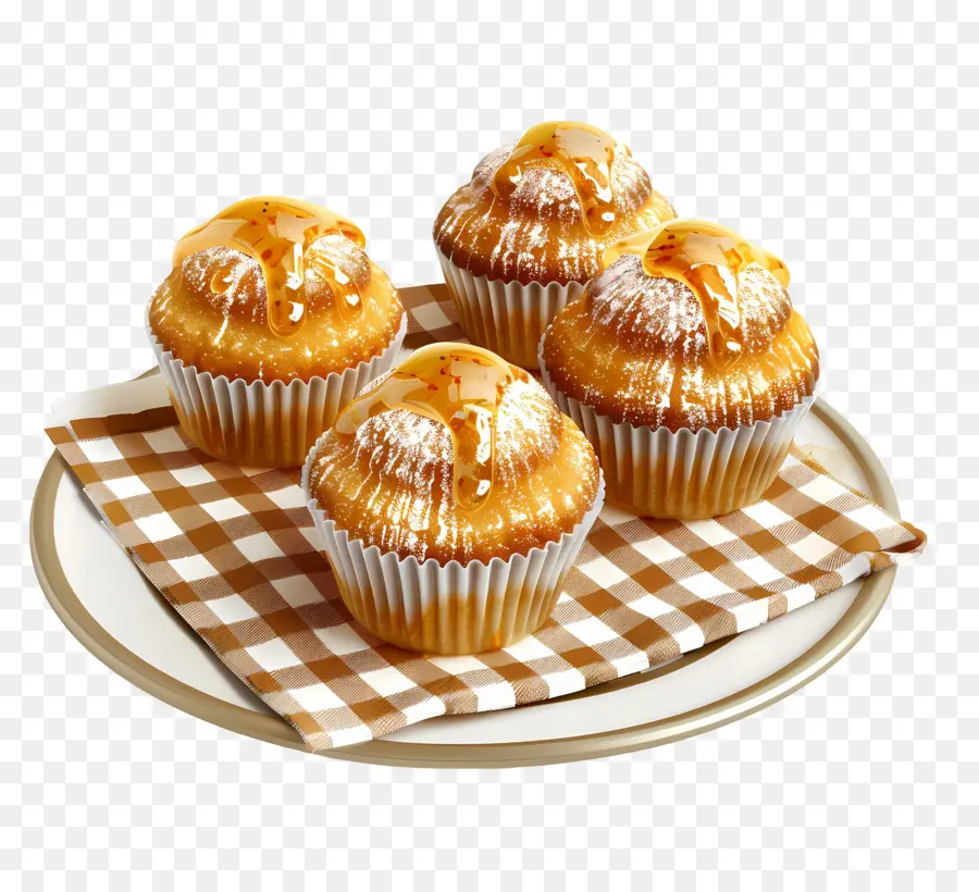 Muffins De Miel，Magdalenas PNG