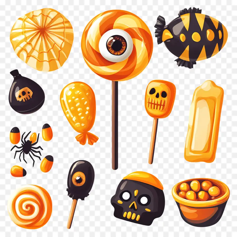 Dulces De Halloween，Golosinas PNG