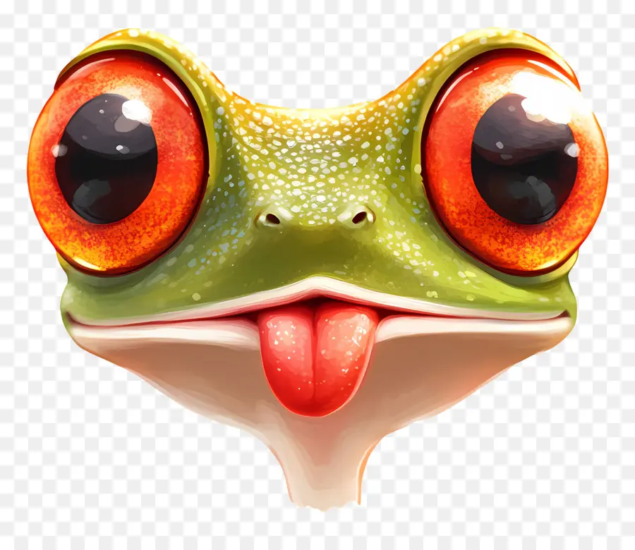 Emoji De Rana，Cara De Rana PNG