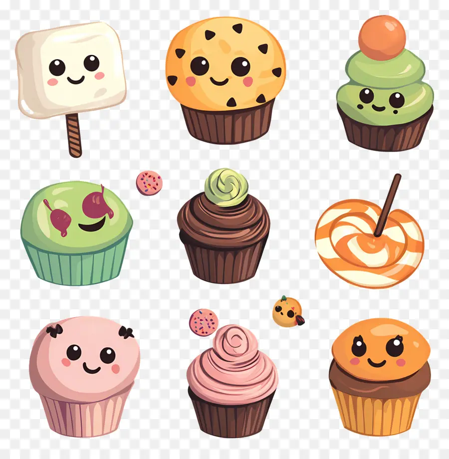 Dulces De Halloween，Lindos Pastelitos PNG