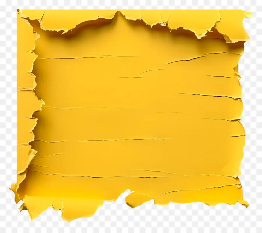 Papel Rasgado Amarillo，Rasgado PNG