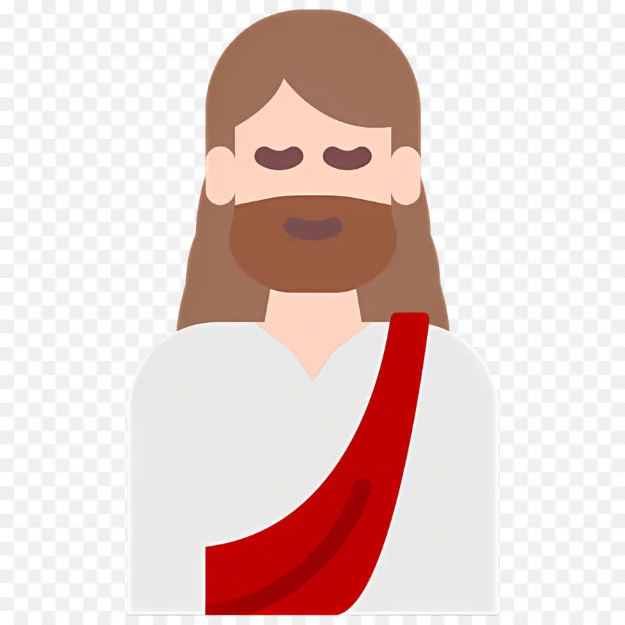 Jesús，Hombre Barbudo PNG