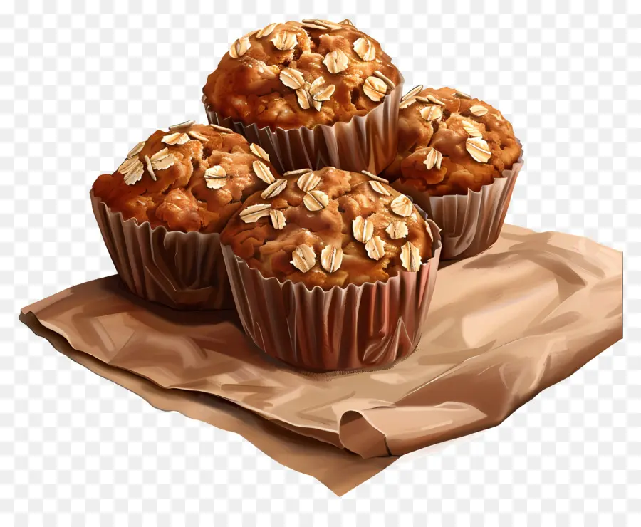 Muffins De Avena，Magdalenas PNG