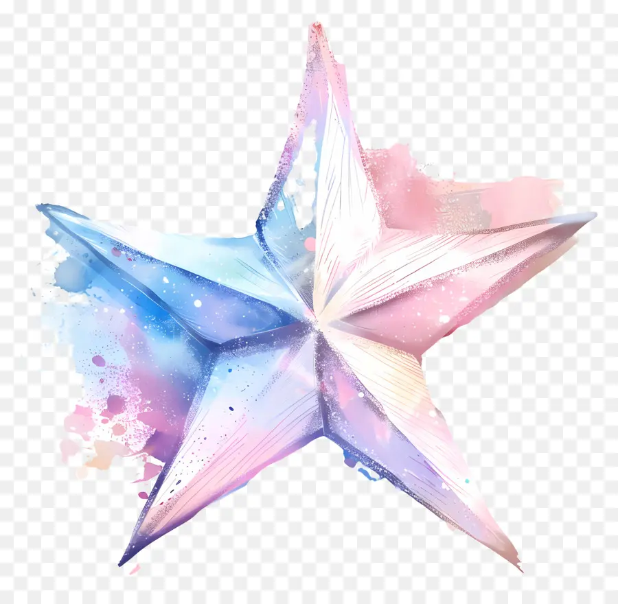 Estrella Pastel，Estrella Colorida PNG