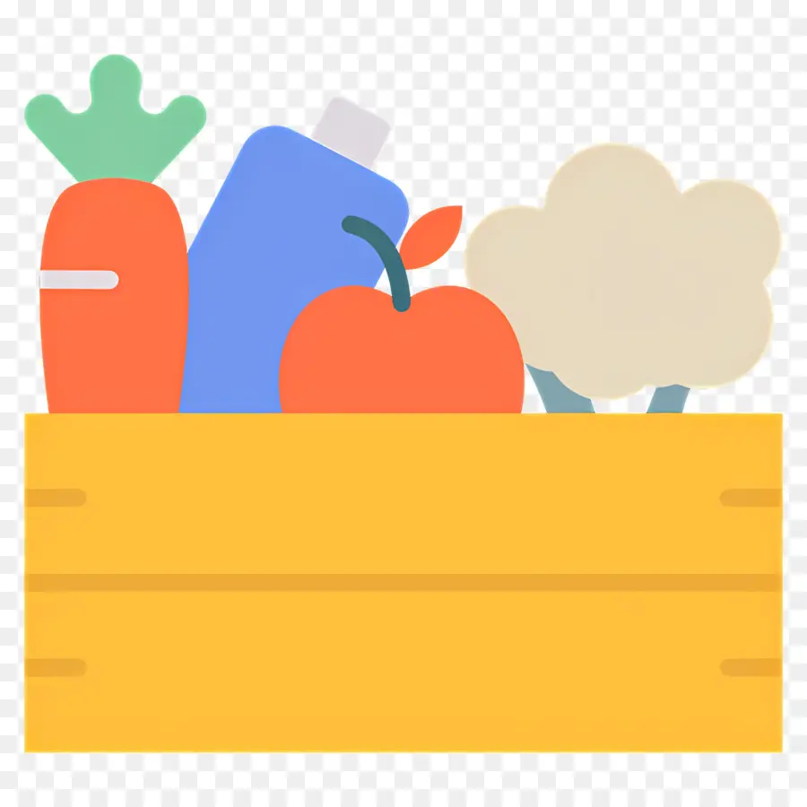 Caja De Cosecha，Verduras En Caja PNG