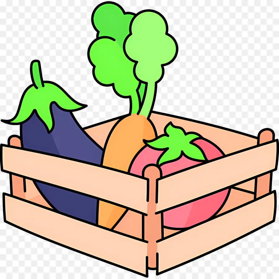 Caja De Cosecha，Caja De Verduras PNG