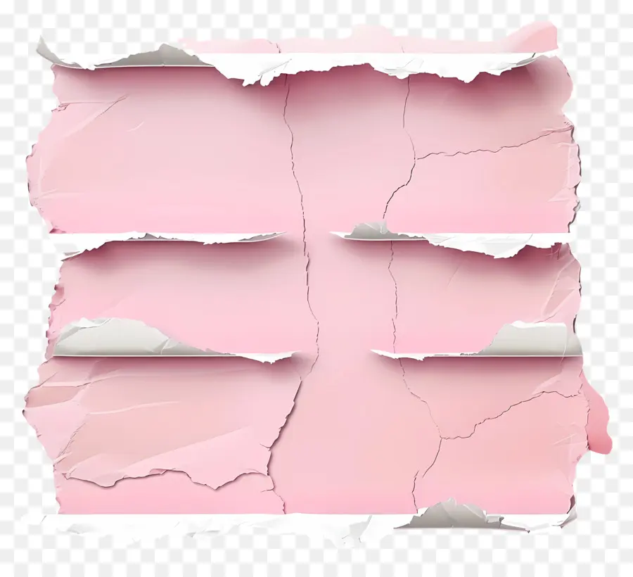 Papel Rasgado Rosa，Papel Rasgado PNG