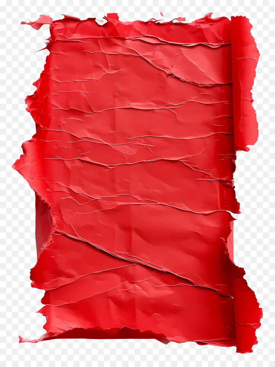 Papel Rasgado Rojo，Rasgado PNG