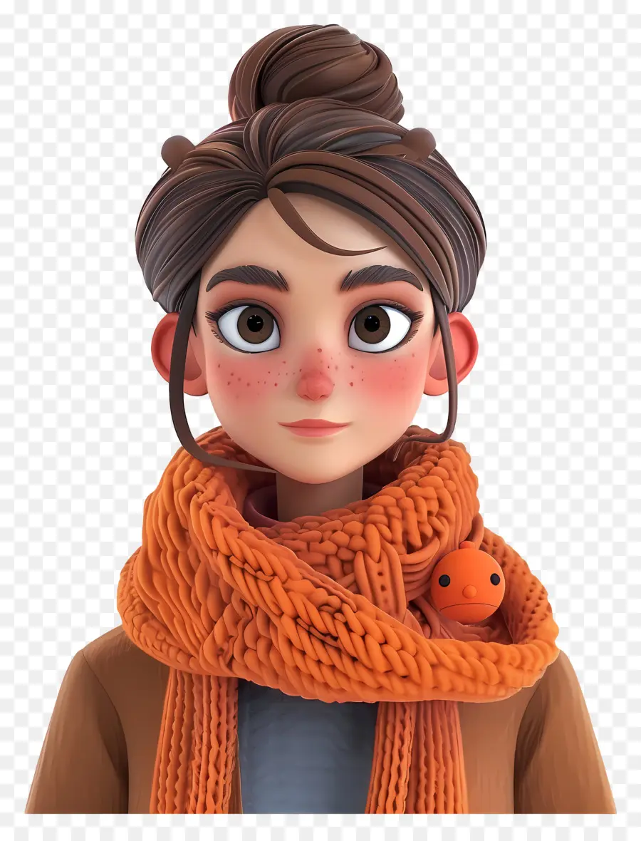 Avatar De Mujer 3d，Chica Animada PNG