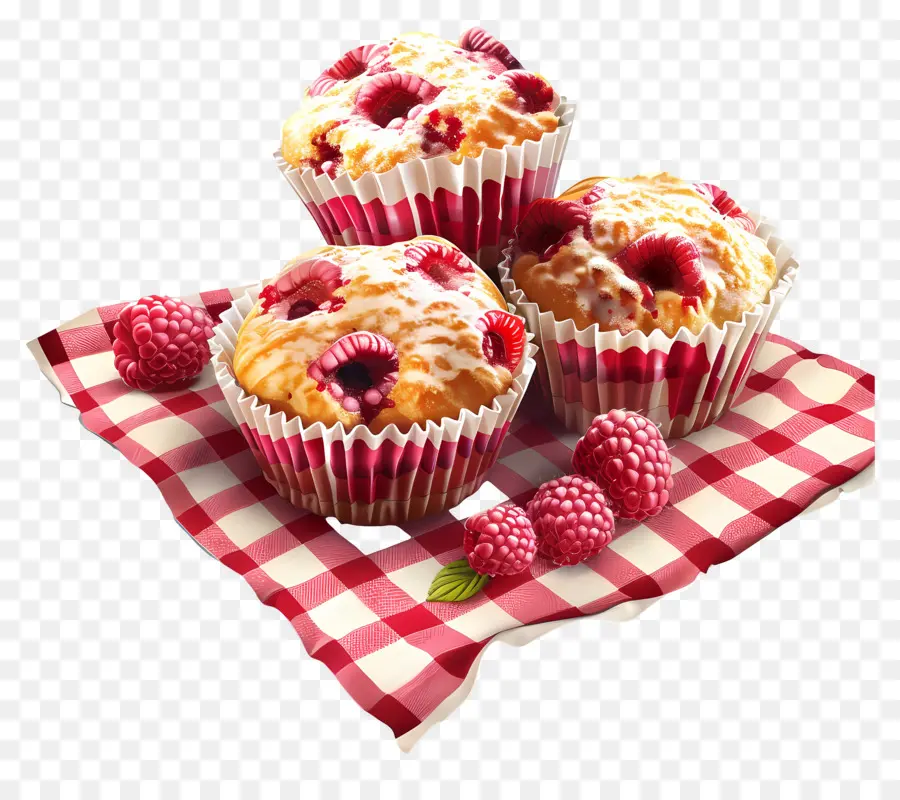 Muffins De Frambuesa，Magdalenas PNG