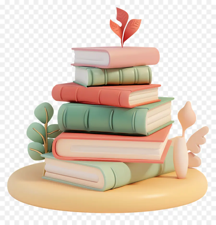 Pila De Libros 3d，Libros PNG