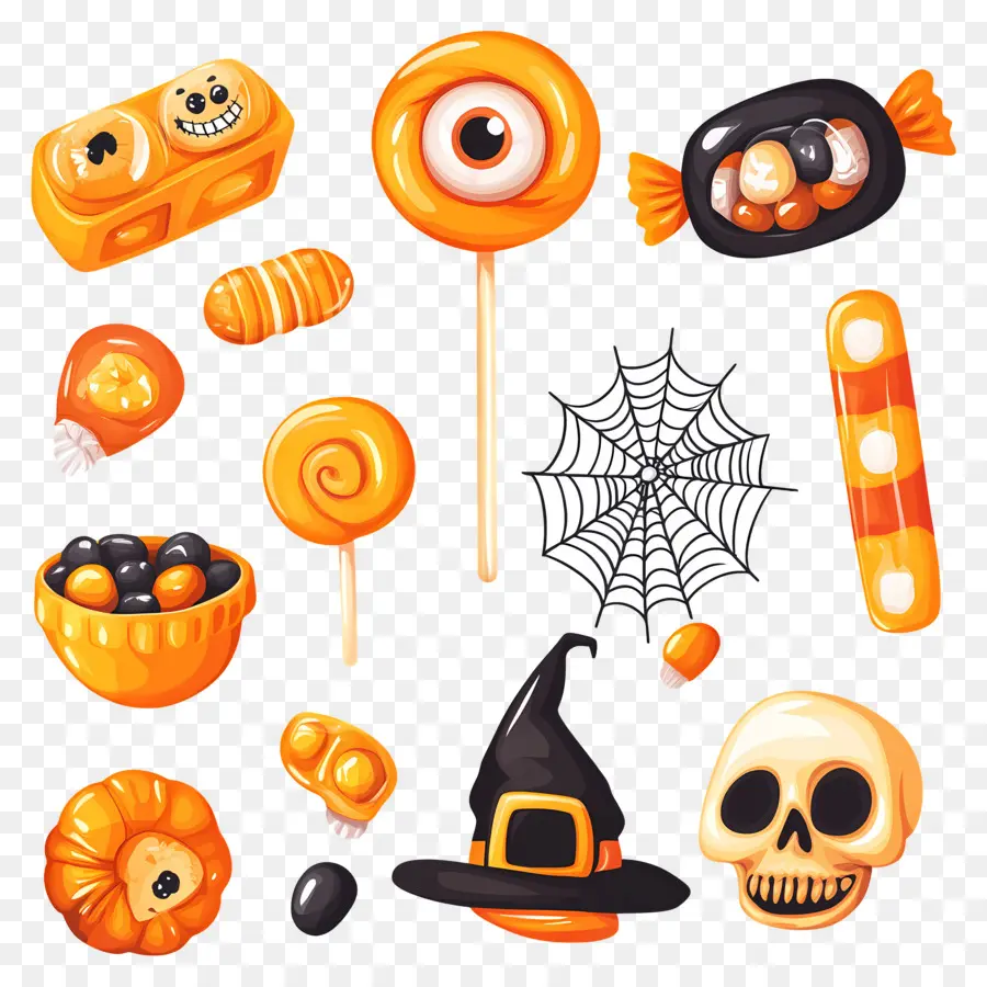 Dulces De Halloween，Golosinas PNG