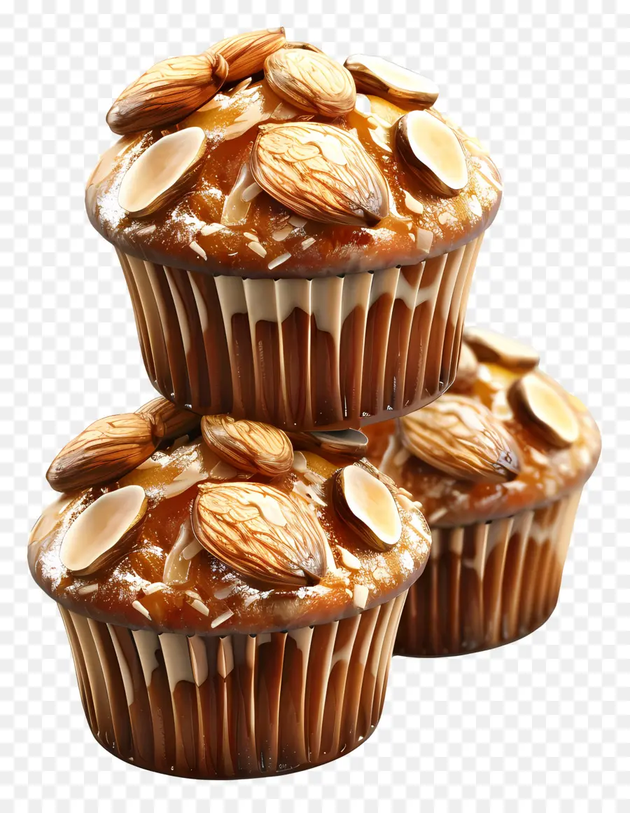 Muffins De Almendras，Magdalena PNG