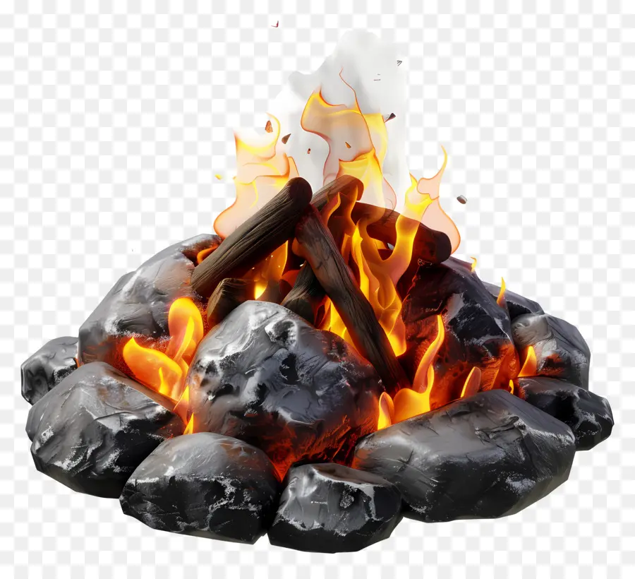 Fuego 3d，Hoguera PNG