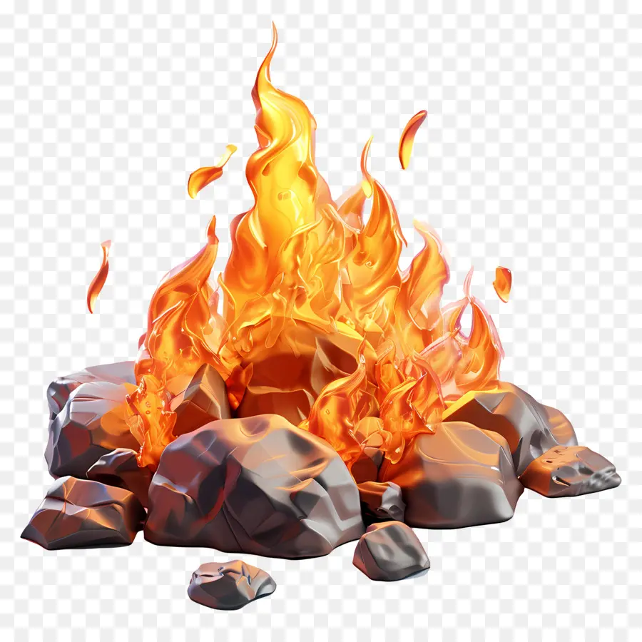 Fuego 3d，Hoguera PNG