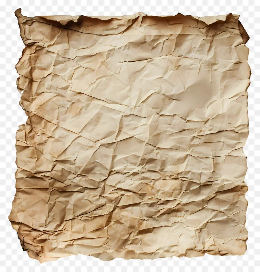 Papel Viejo Rasgado，Papel Viejo Arrugado PNG