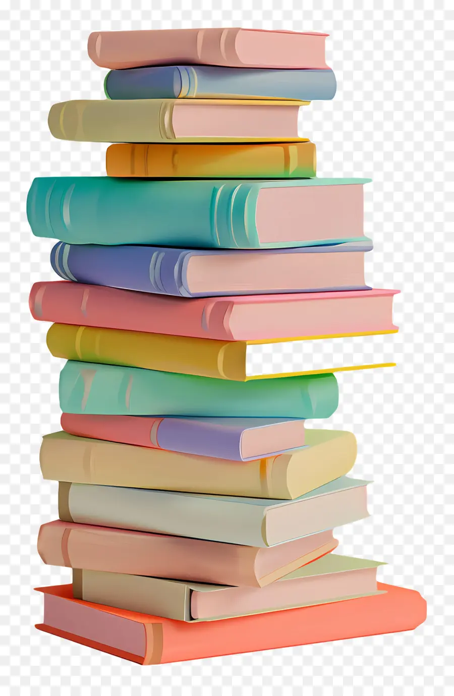 Pila De Libros 3d，Pila De Libros PNG