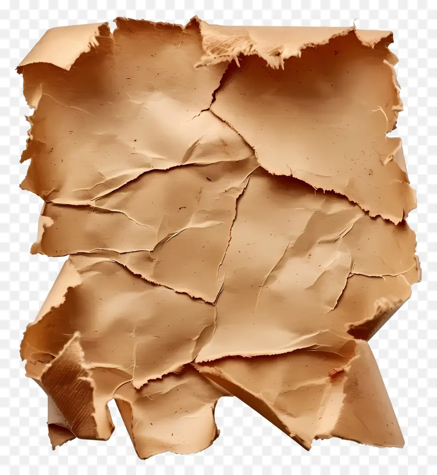 Papel Rasgado Marrón，Papel Rasgado PNG