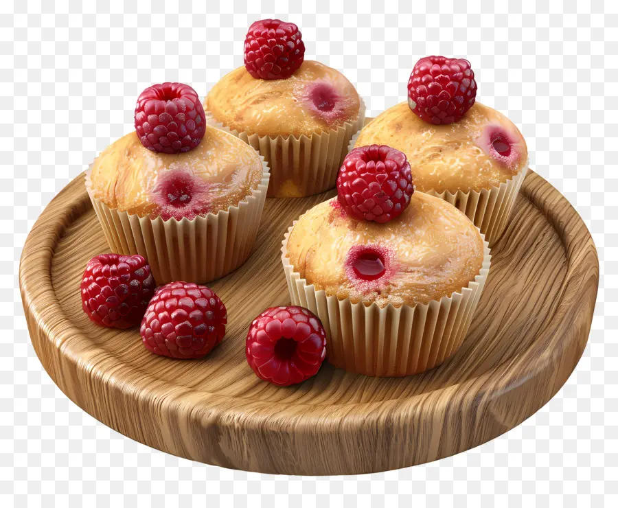 Muffins De Frambuesa，Magdalenas PNG