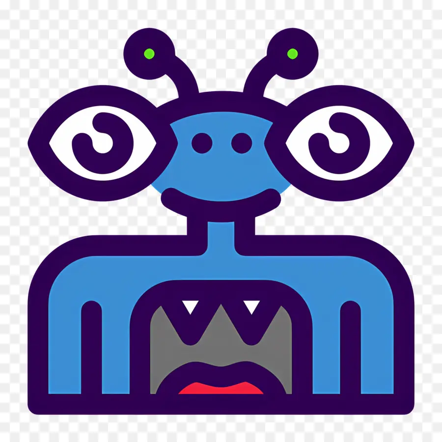 Monstruo Espacial，Monstruo Azul PNG