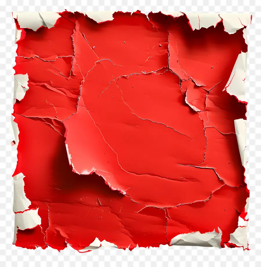 Papel Rasgado Rojo，Papel Rojo PNG