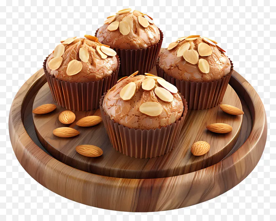 Muffins De Almendras，Muffins De Avena PNG