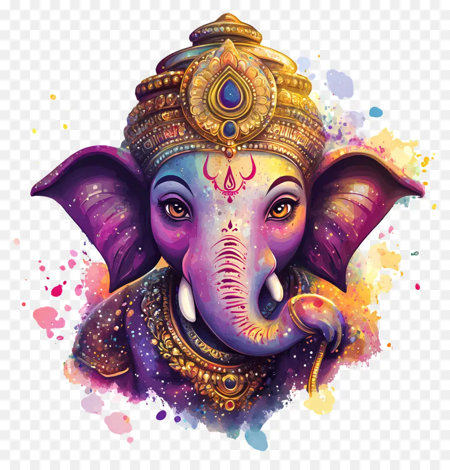 Ganesh Chaturthi，Elefante PNG