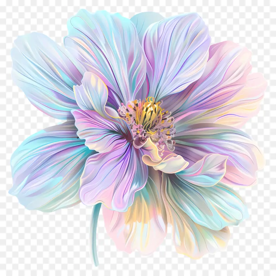 Flor Pastel，Flor Colorida PNG