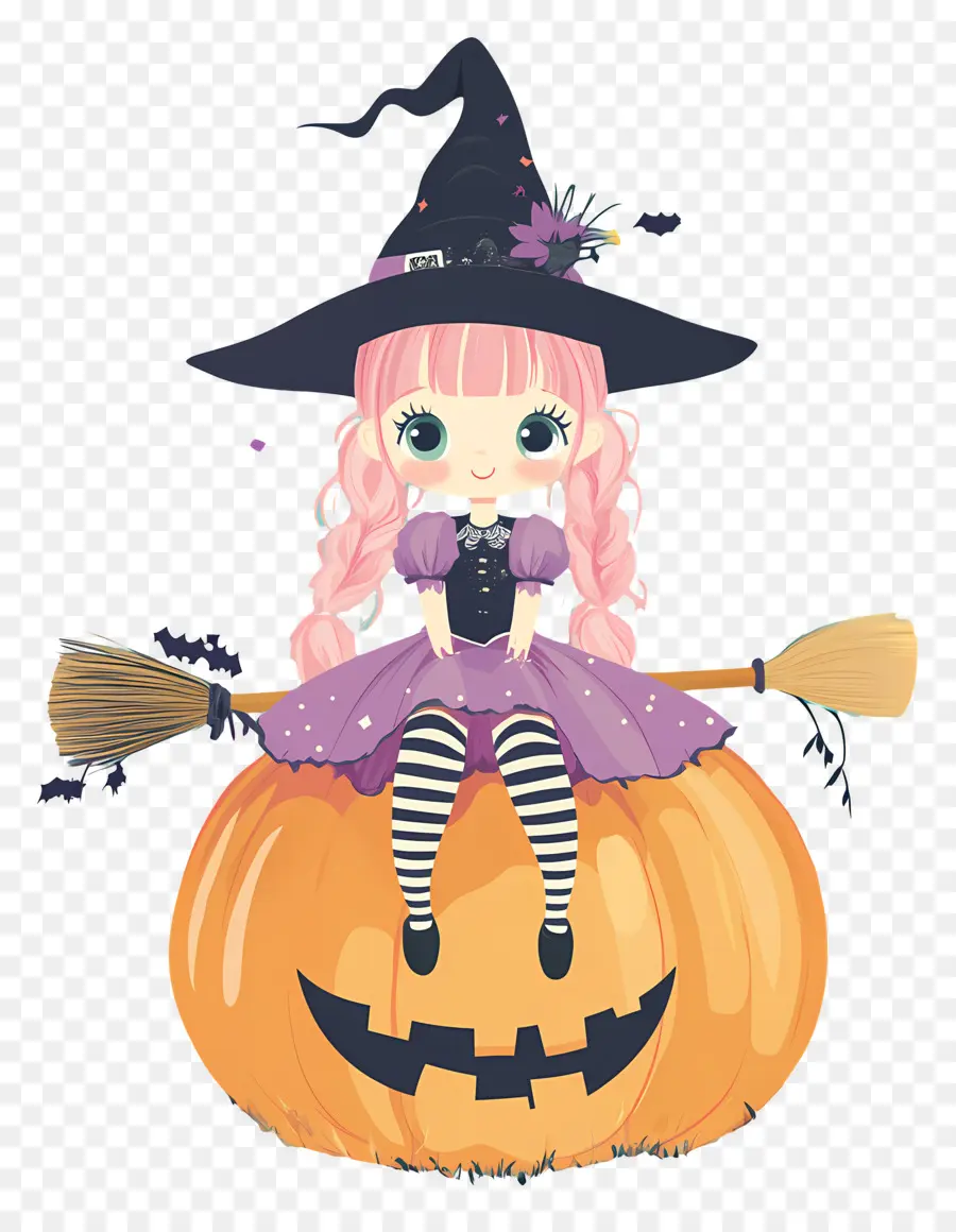 Linda Bruja De Halloween，Bruja PNG